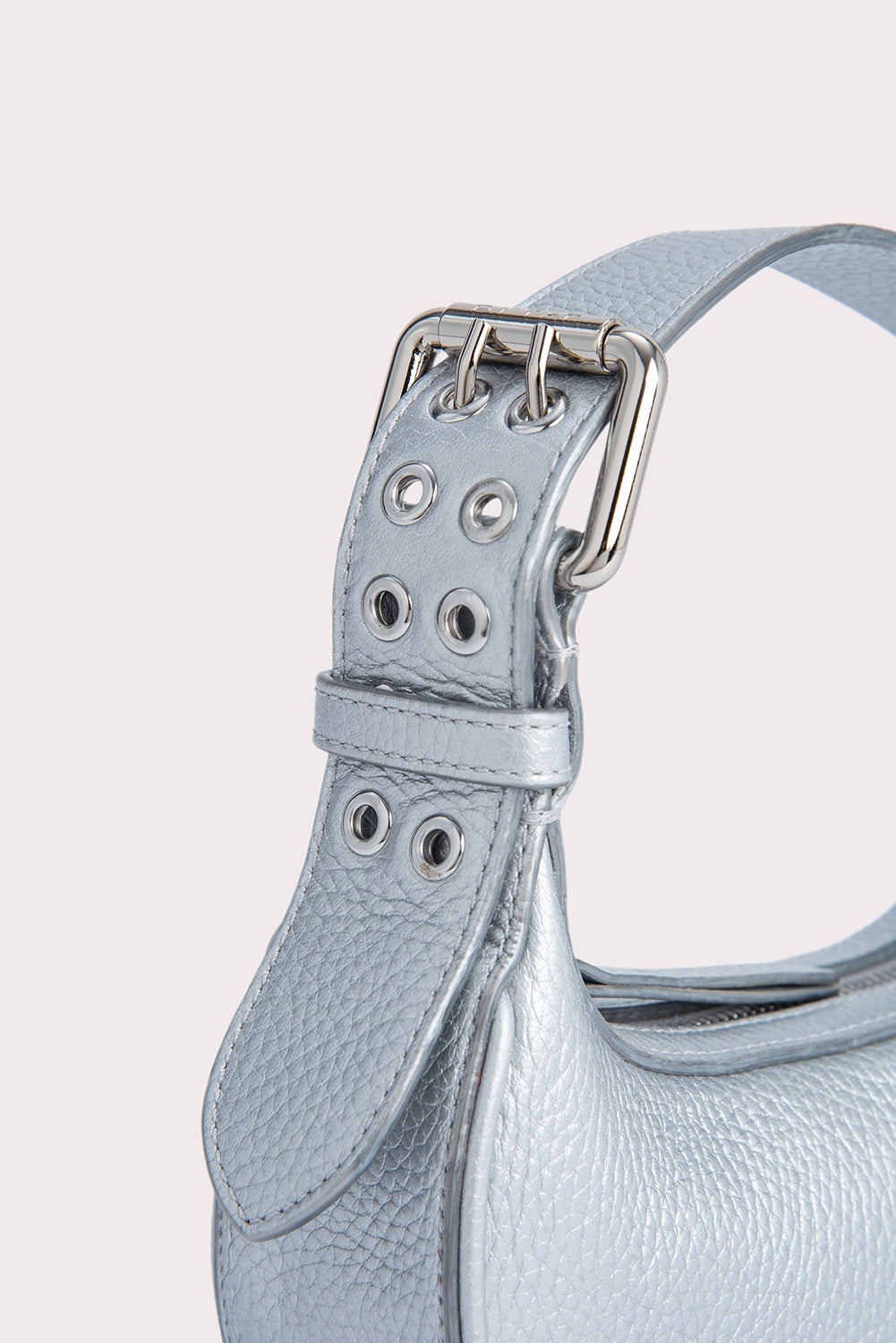 Mini Soho Silver Flat Grain Leather - 4
