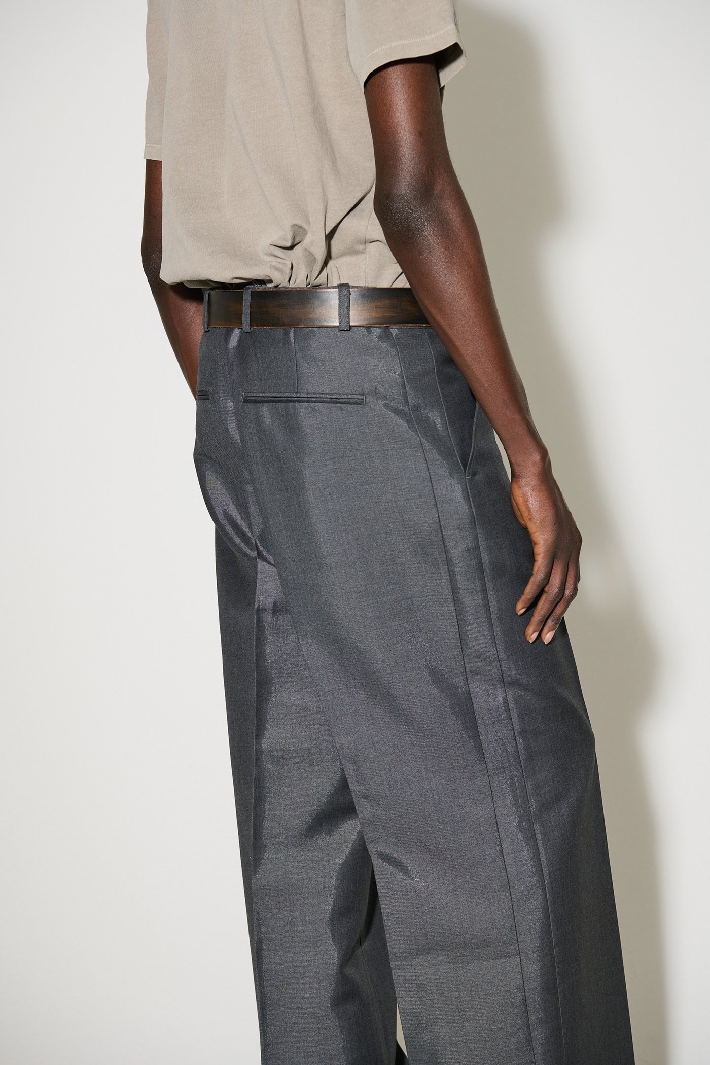 Tuxedo Trouser Grey Mnemonic Wool - 4