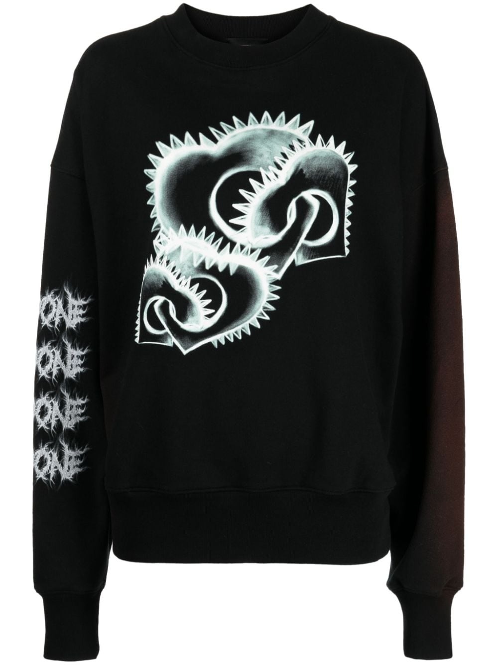 graphic-print cotton sweatshirt - 1