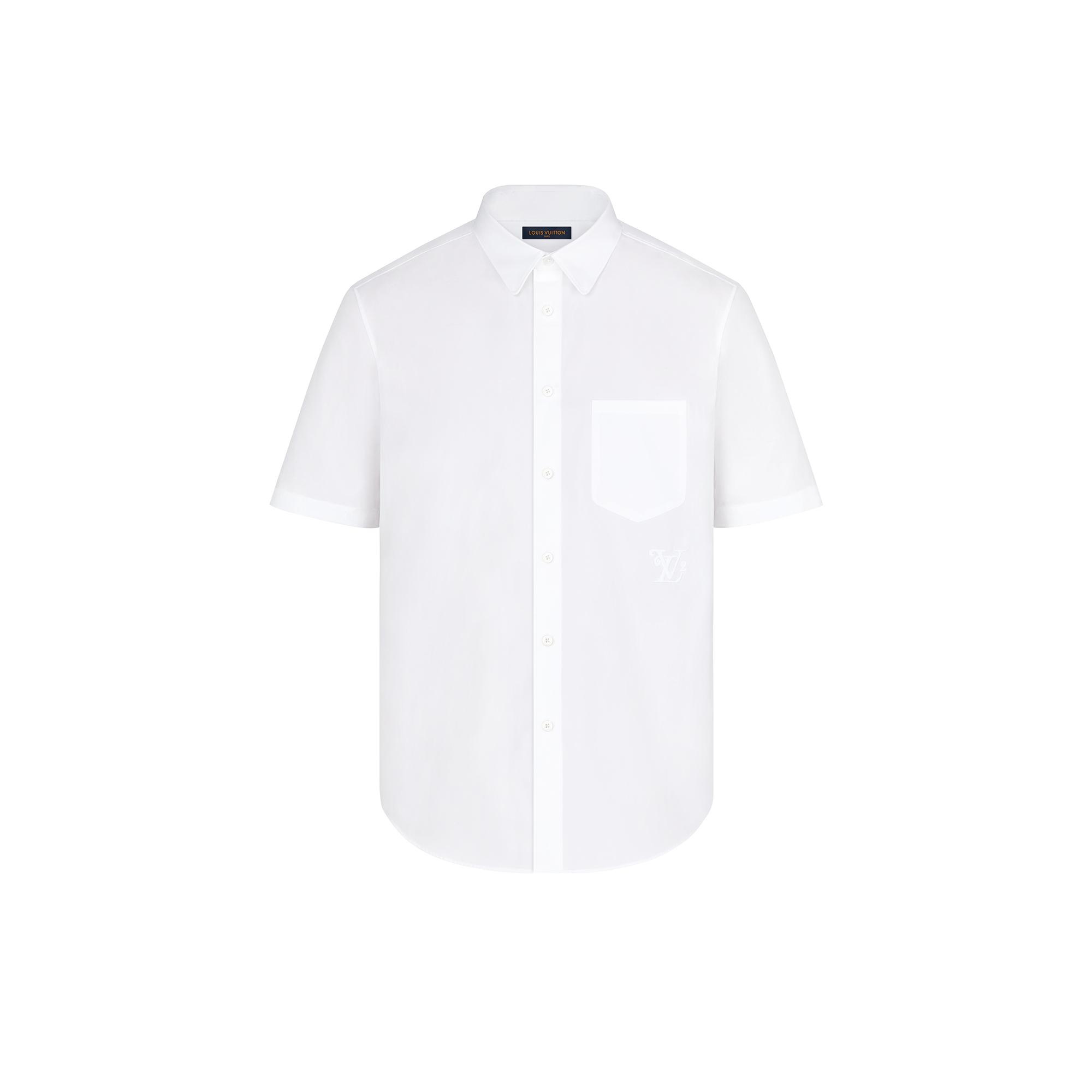 Embroidered LV-Squared Regular Short-Sleeved Shirt - 1