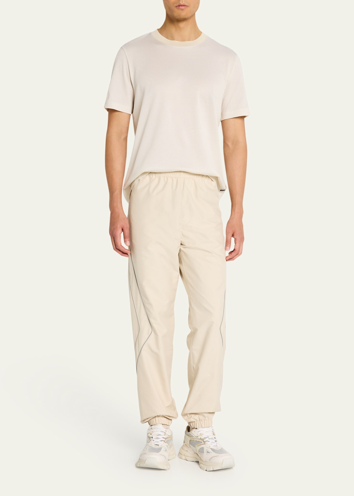 Men's Panelled Nylon Pants - 2