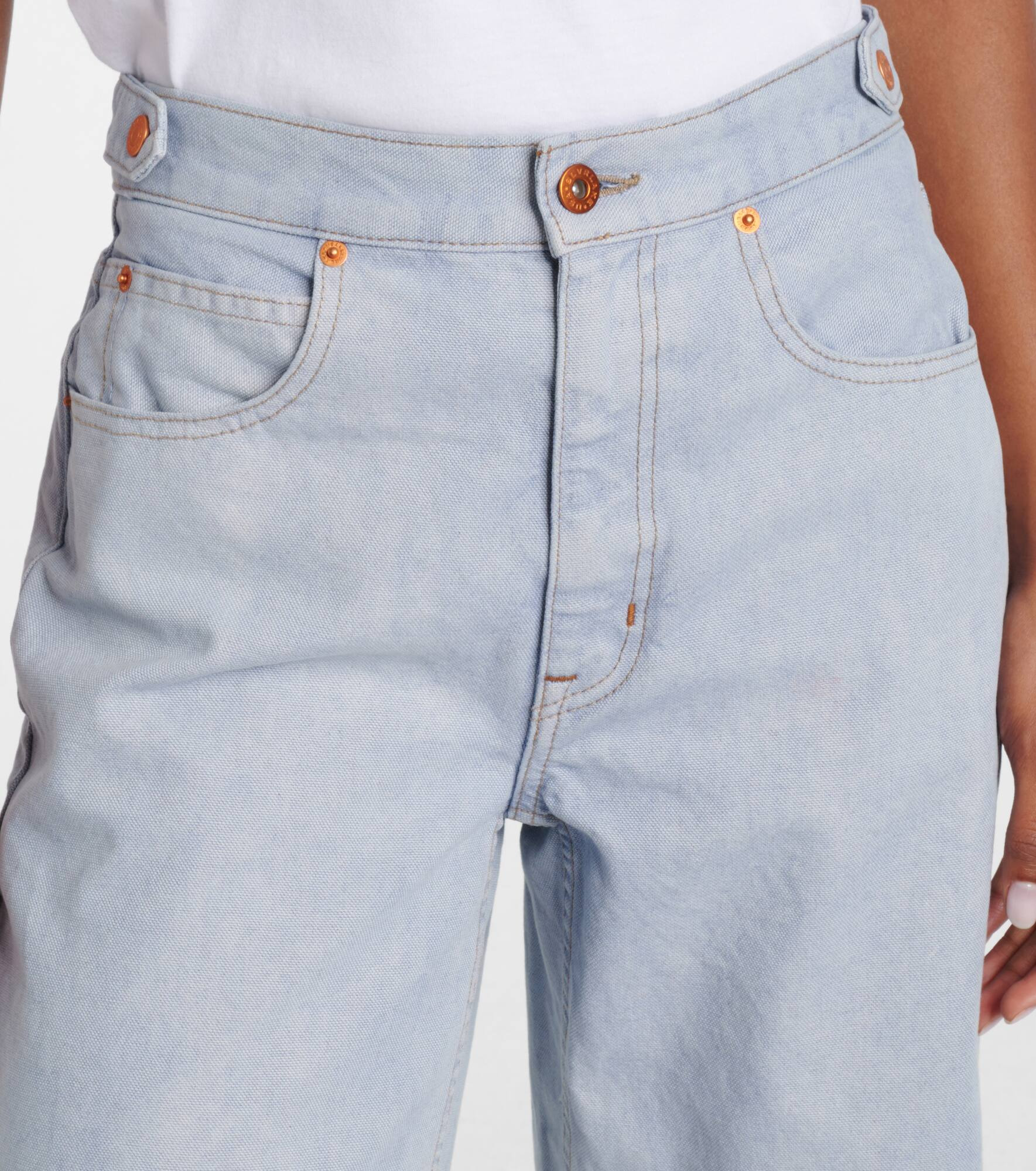Cassie mid-rise wide-leg jeans - 4