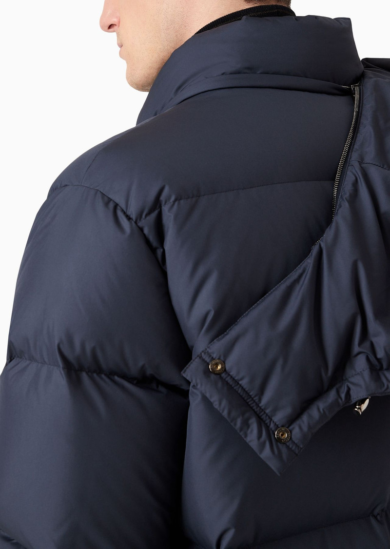 Hooded bomber jacket with goose-down padding ASV 7