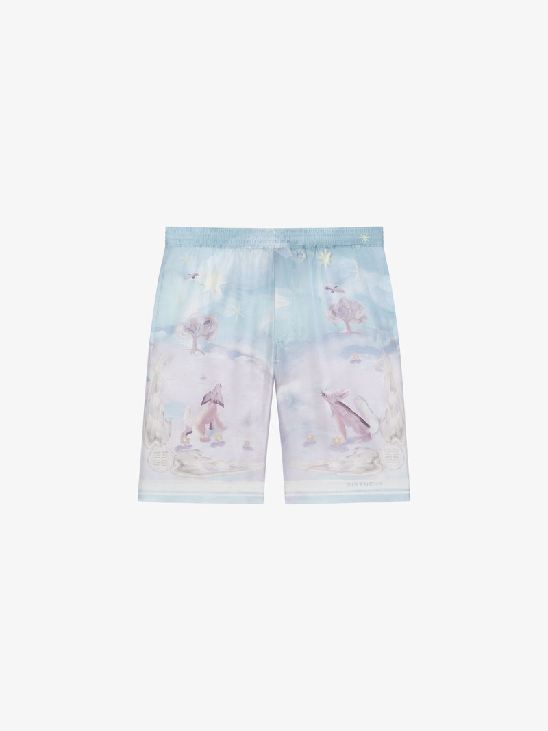 SILK에 BERMUDA SHORTS에 인쇄 - 1