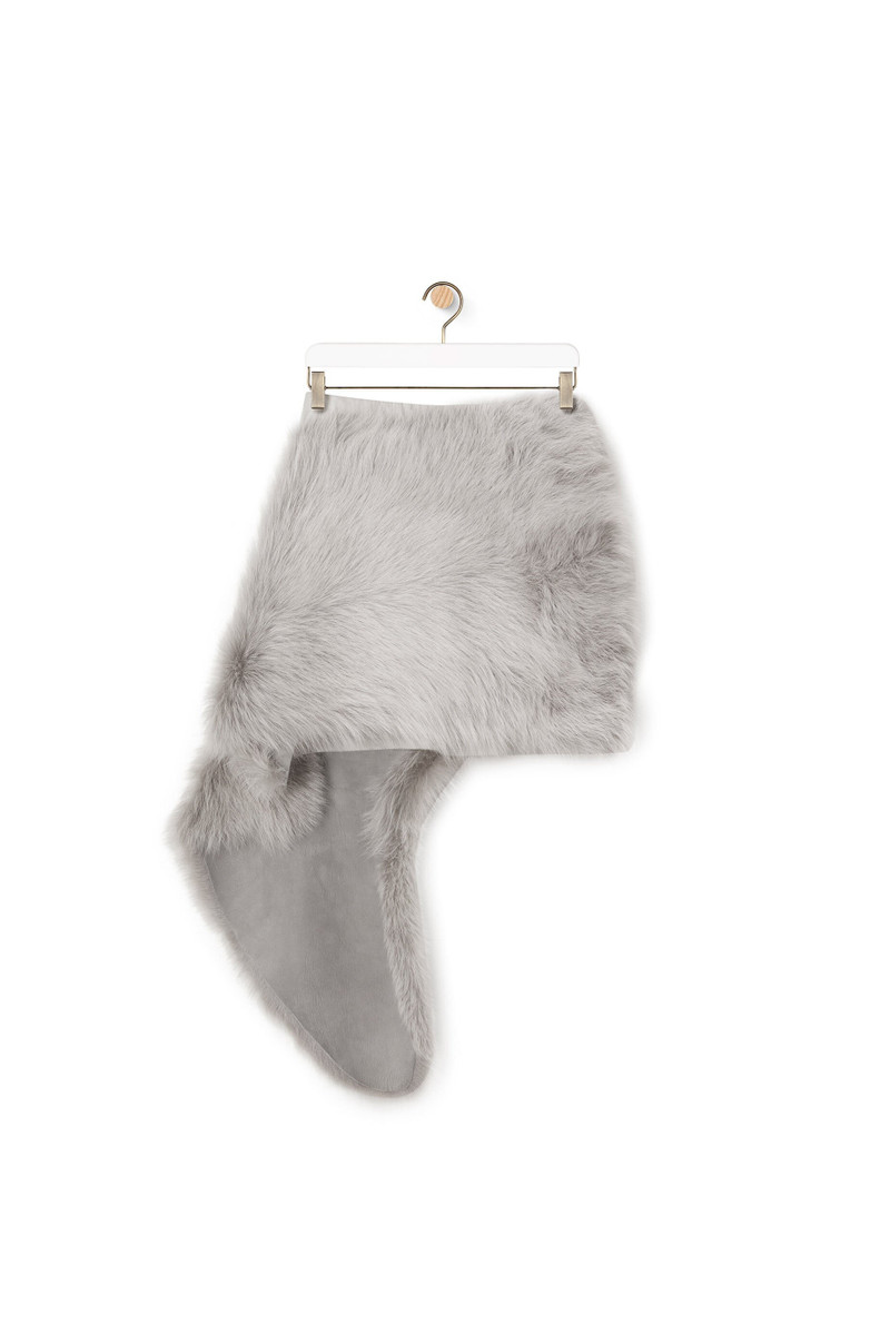 Loewe Mini skirt in shearling outlook