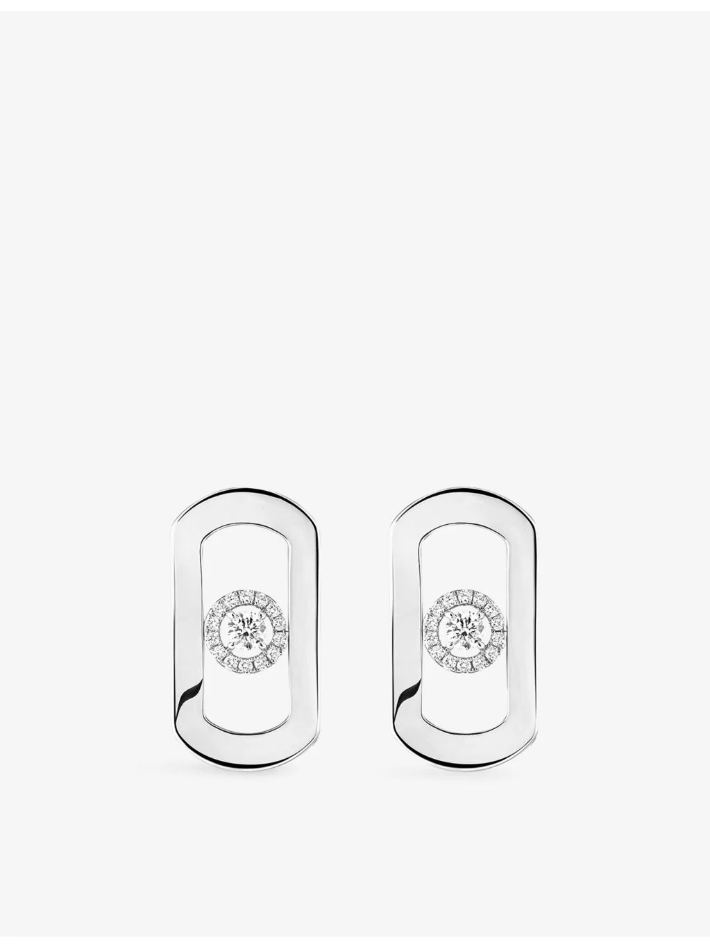 So Move 18ct gold and 0.23ct diamond earrings - 1