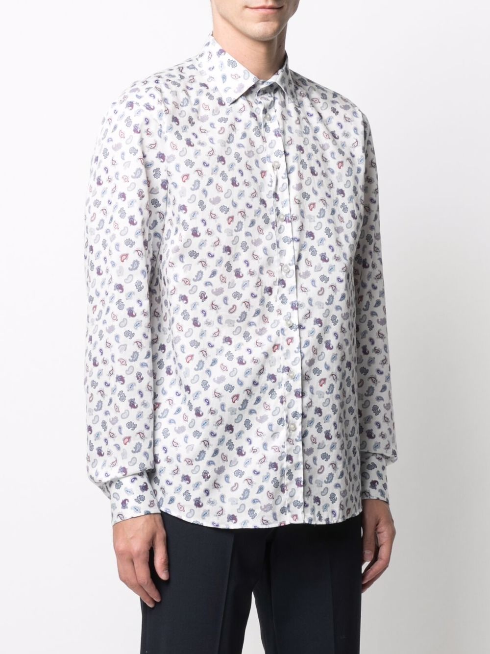 paisley-print cotton shirt - 3