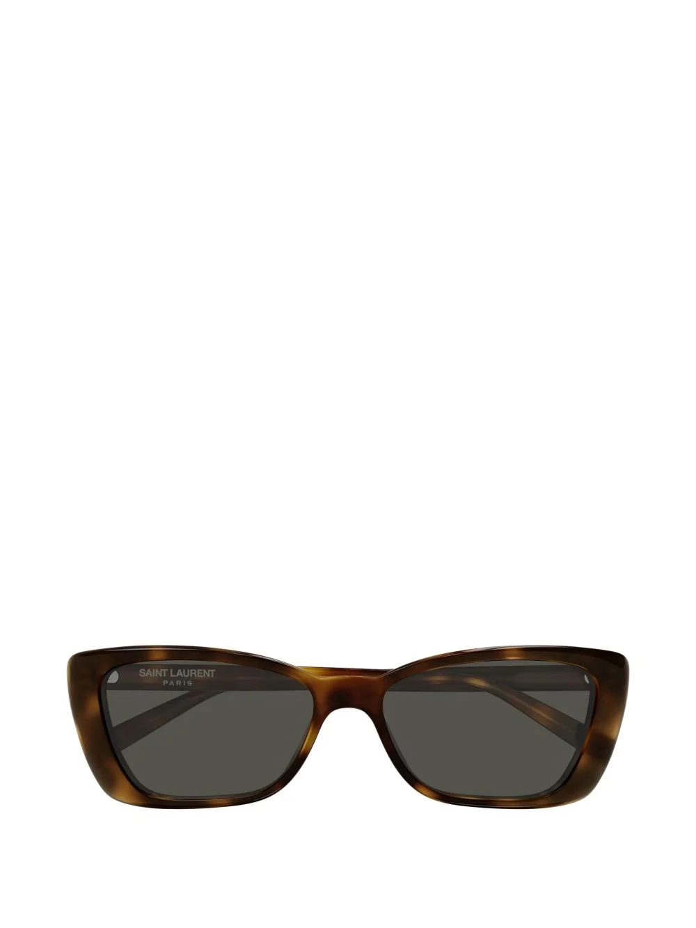 tortoiseshell-effect rectangle-frame sunglasses - 1