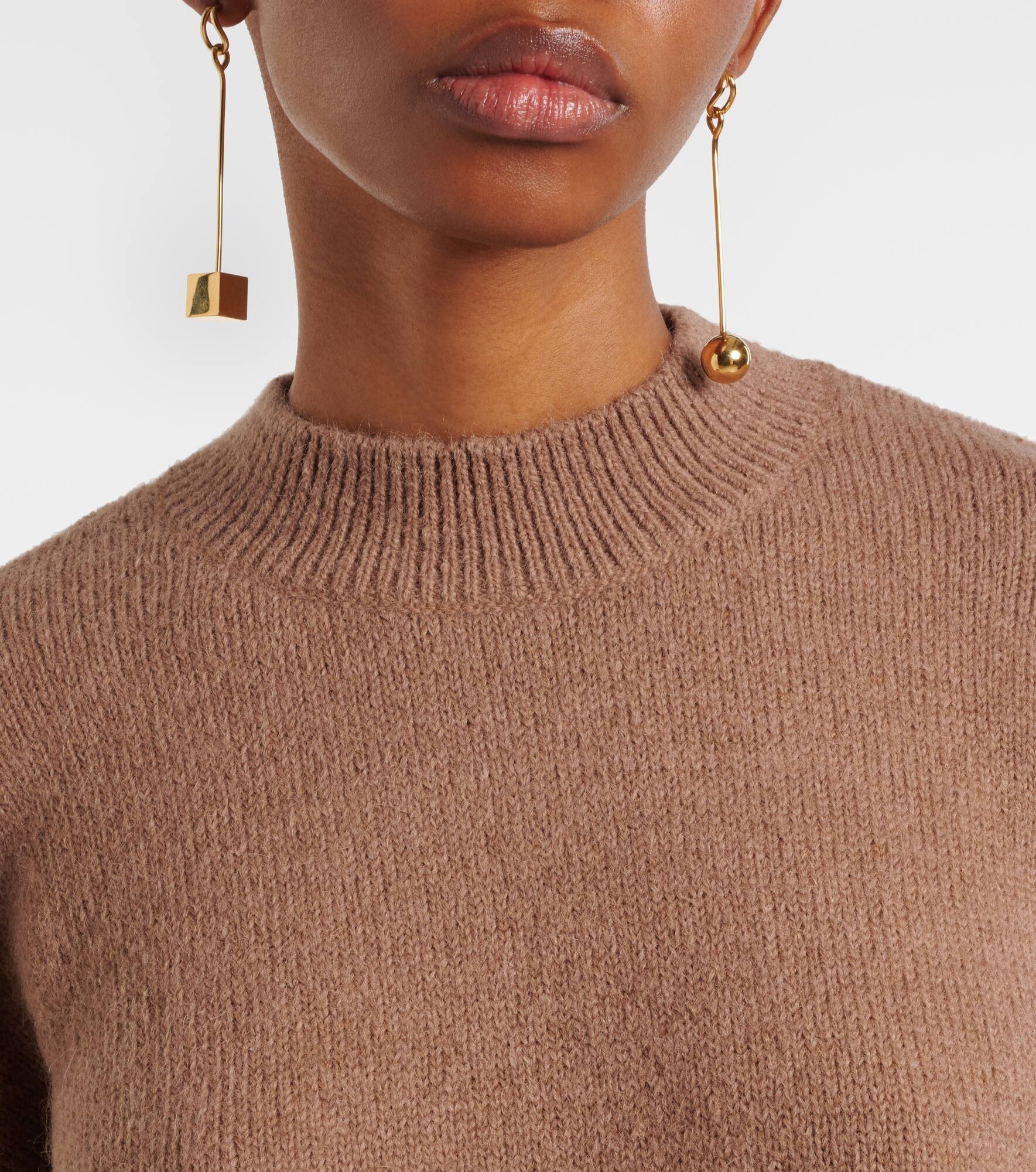Alpaca and wool-blend sweater - 5