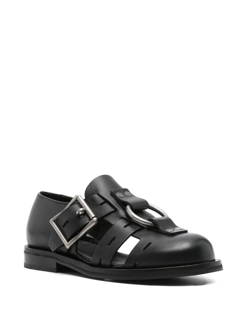 Bondage Belt leather sandals - 2