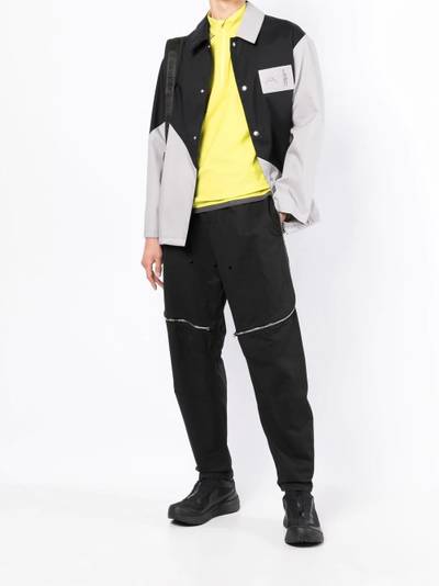 A-COLD-WALL* colour-block panelled shirt jacket outlook