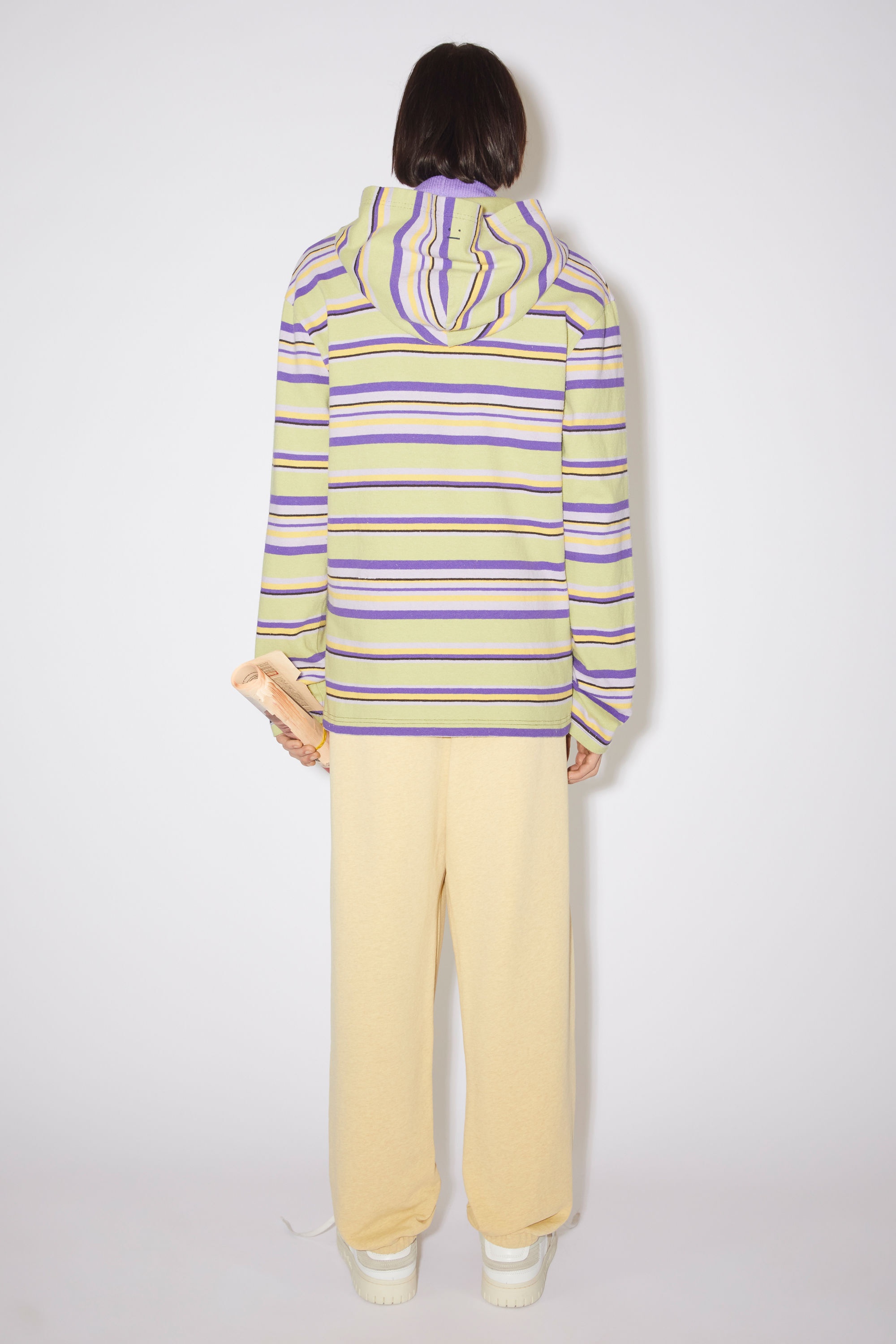 Hooded long sleeve shirt - Pale Green Multi - 3
