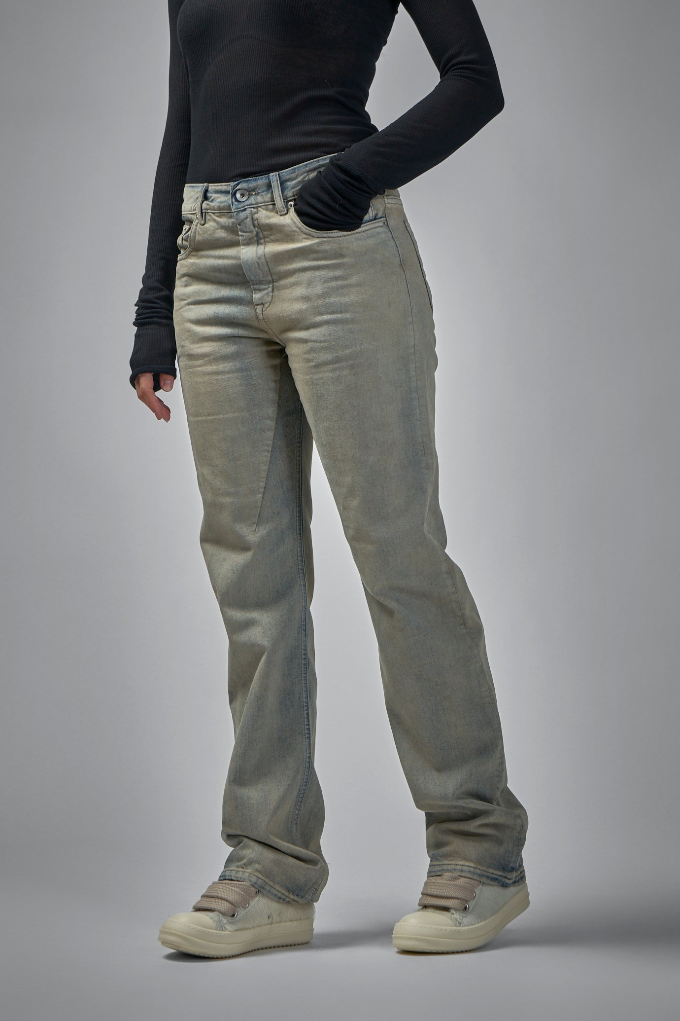 Fog Cut Denim Pants - 3