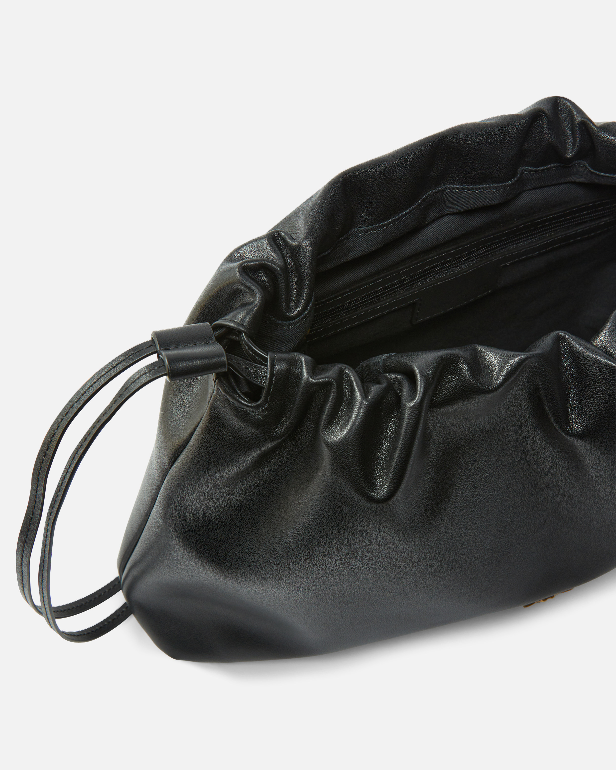 MAXI CLUTCH WITH SOFT CALFSKIN SHOULDER STRAP - 4
