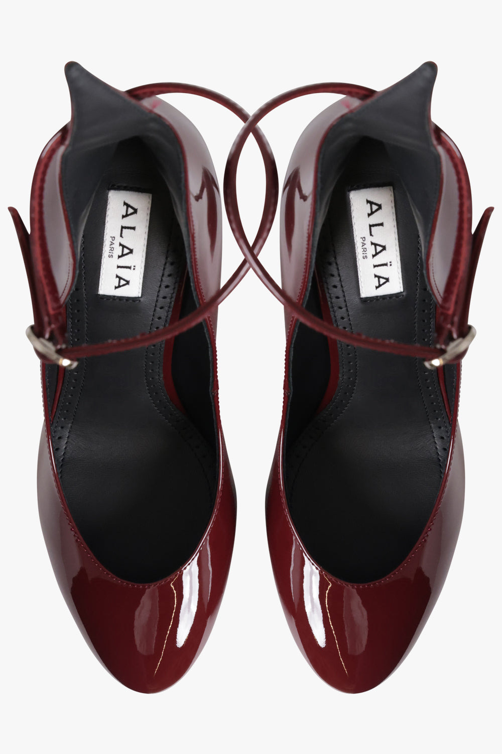 DECOLLETTE PATENT 90MM PUMP HEELS | GARNET RED - 4
