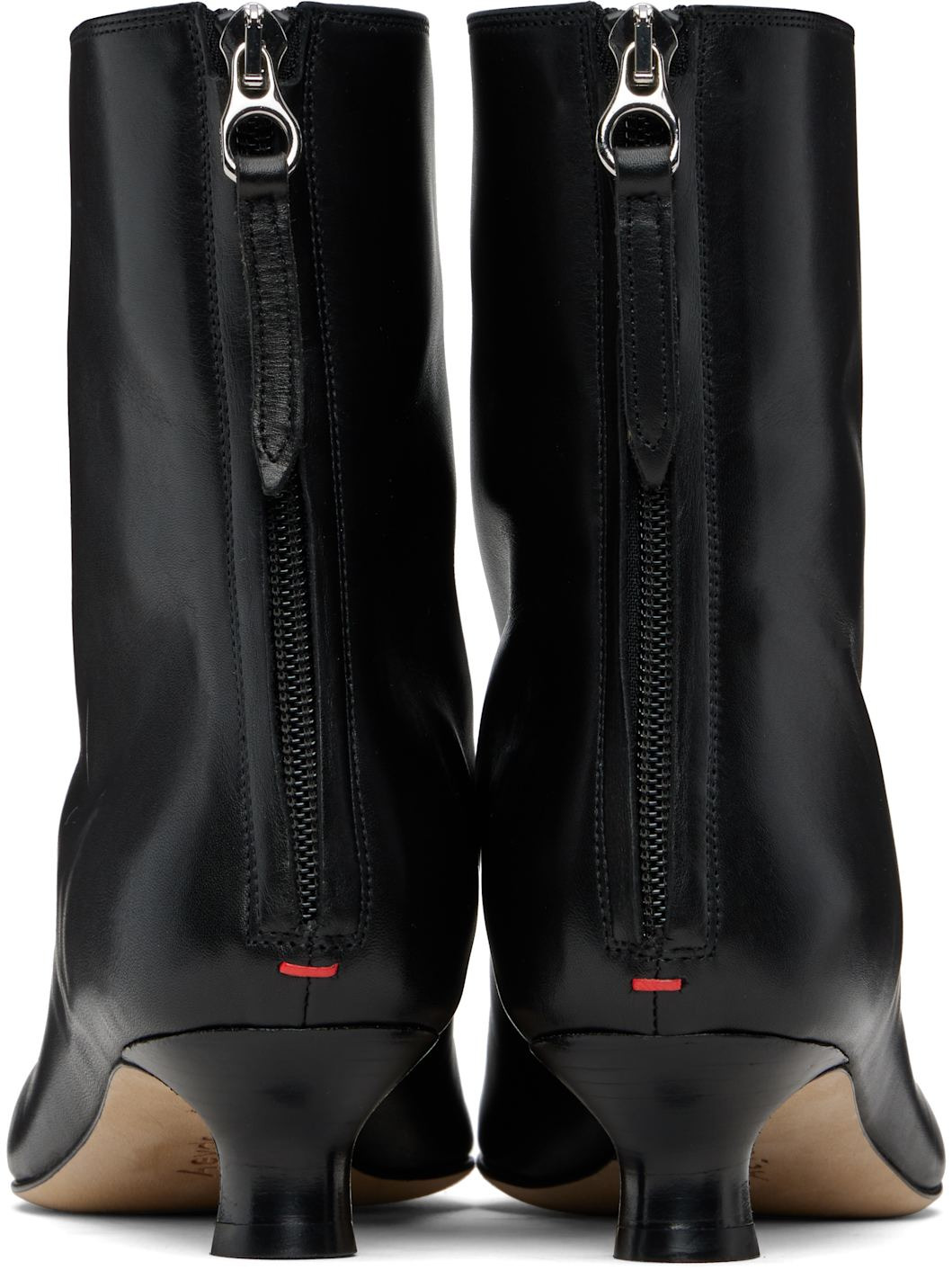 Black Trixi Calf Leather Boots - 2
