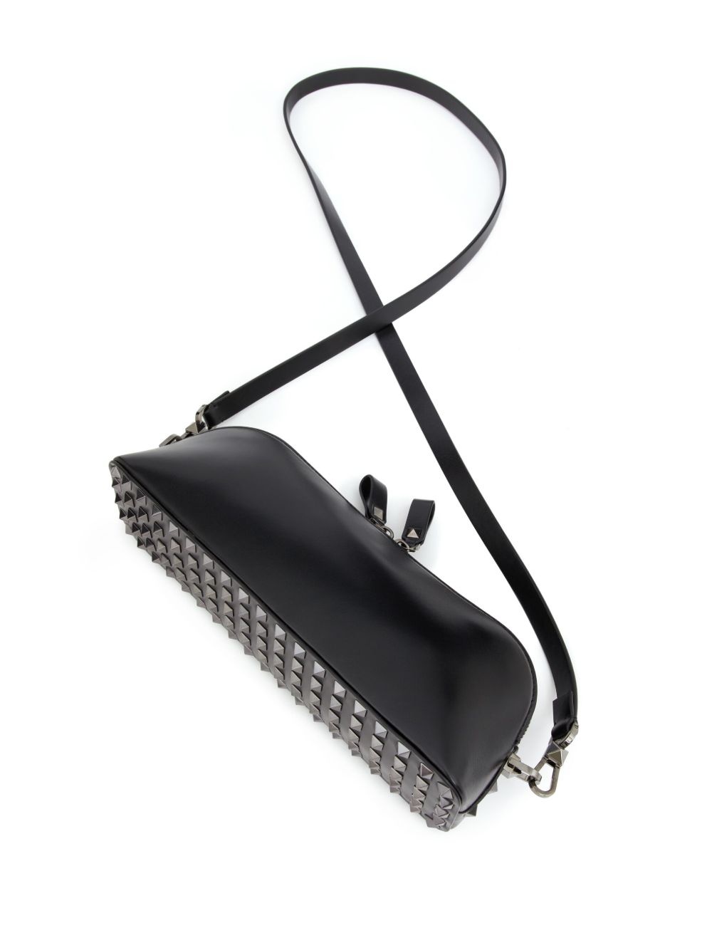 Rockstud leather clutch bag - 5
