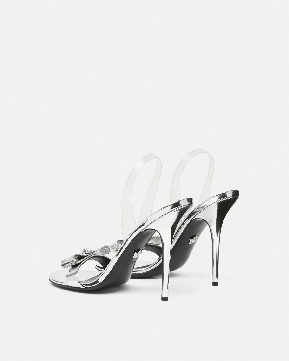 Gianni Ribbon Metallic Sandals 4.3" / 110 mm - 4