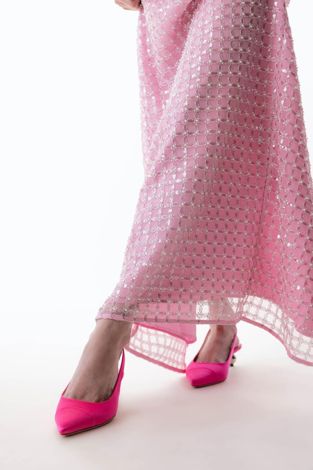 Slingback Heel 35 - Pink Crystal - 2