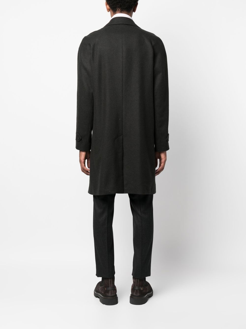 double-breasted wool coat - 4