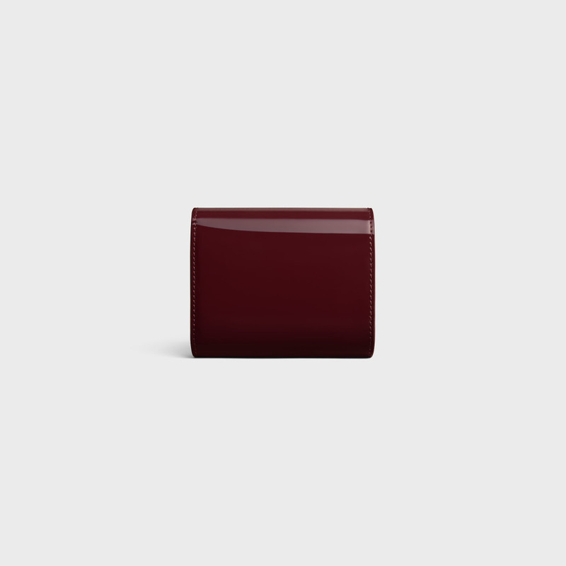 Small Flap Wallet TRIOMPHE IN PATENT CALFSKIN 4