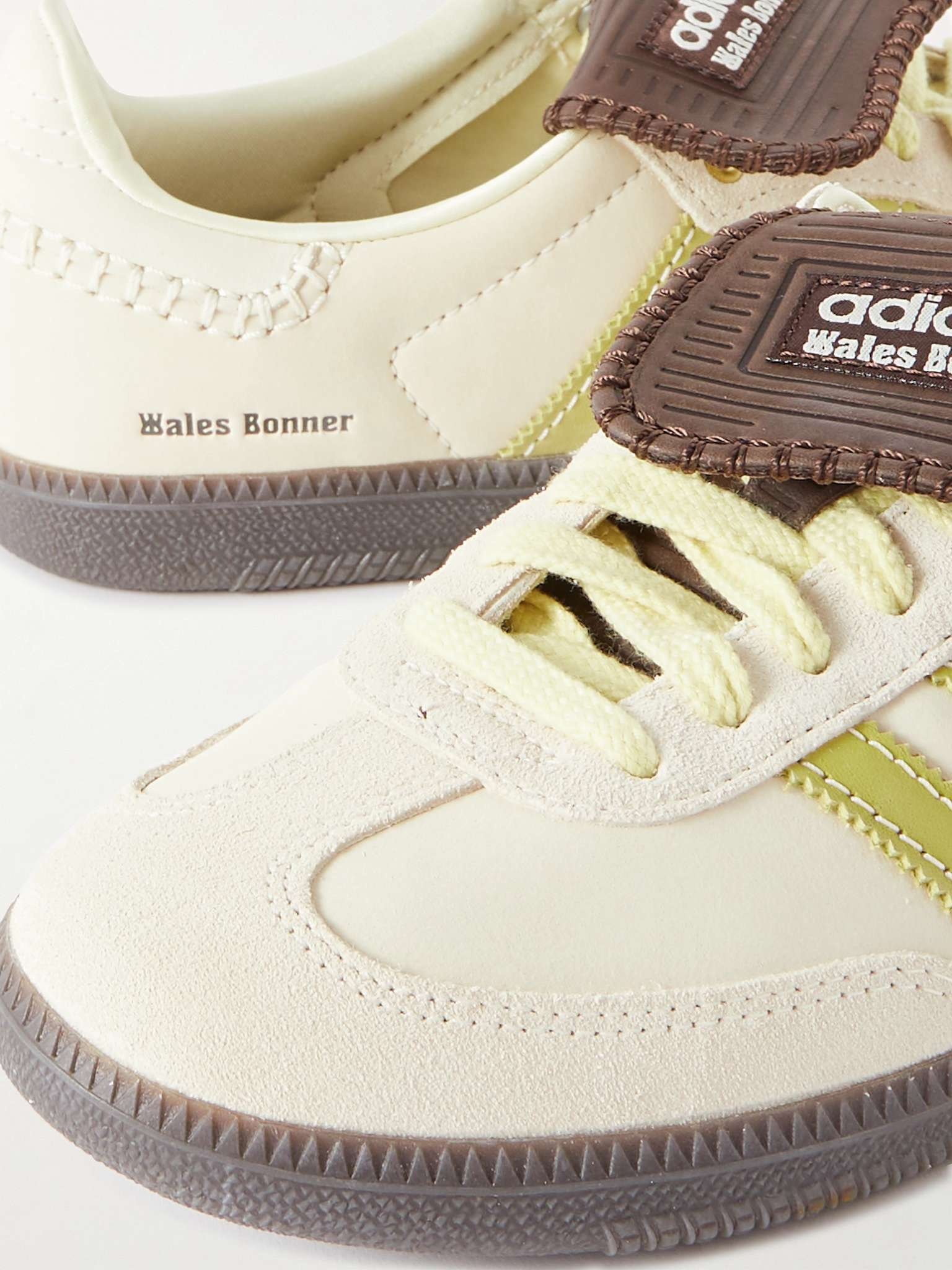 + Wales Bonner Rubber-Trimmed Suede Sneakers - 6
