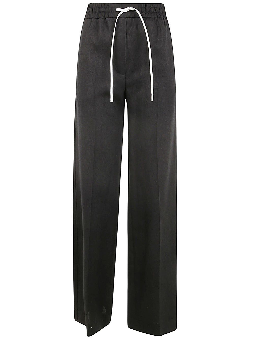 WIDE LEG PANTS WITH COULISSE - 1