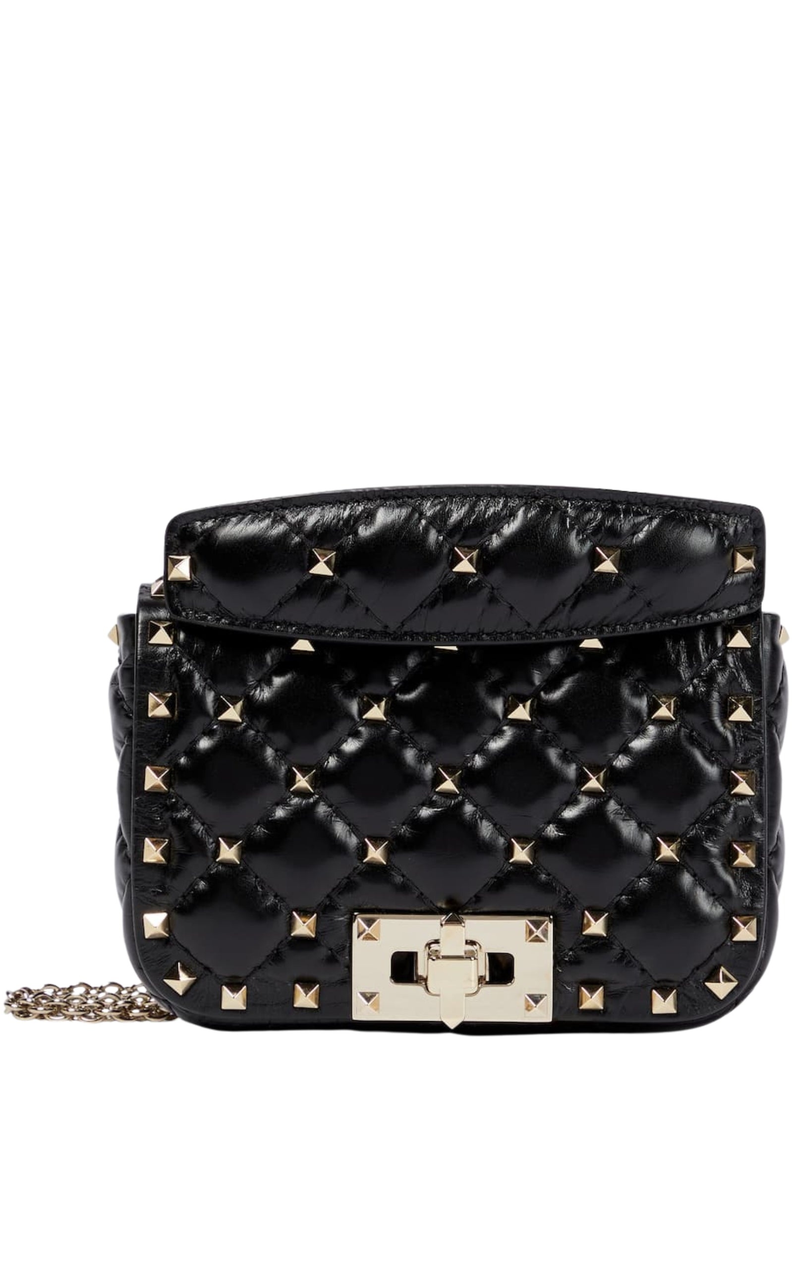 Rockstud Spike Mini Leather Shoulder Bag - 1