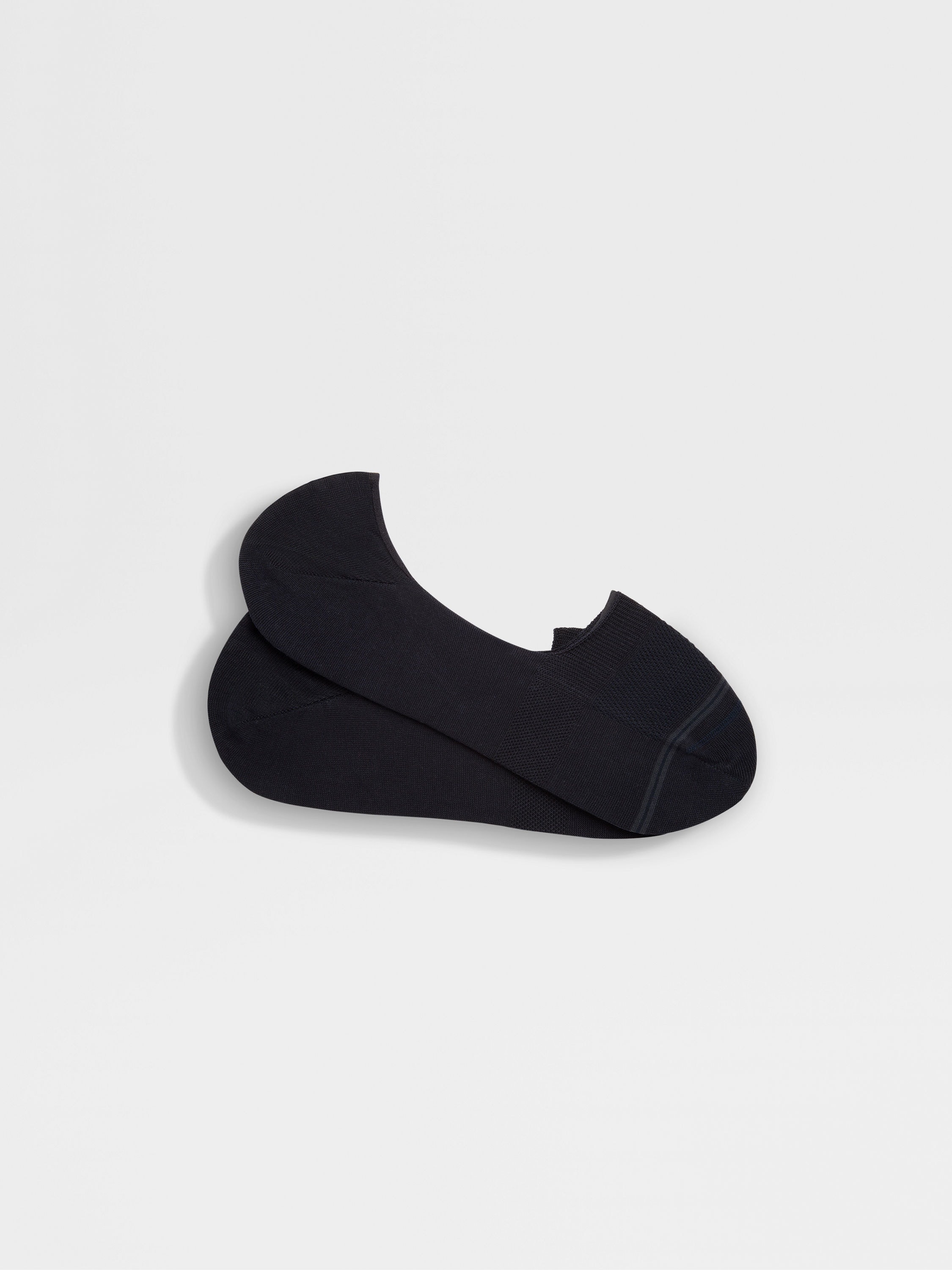 NAVY BLUE COTTON BLEND SOCKS - 1