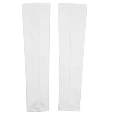 MM6 Maison Margiela Faux Leather Arm Warmers in Off white outlook