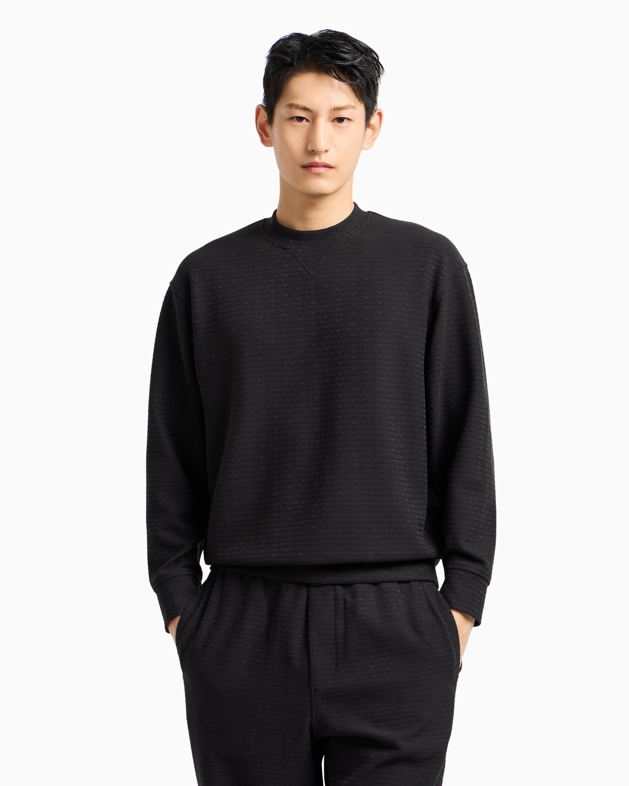 ASV LYOCELL BLEND JERSEY SWEATSHIRT WITH ALL-OVER LETTERING - 2
