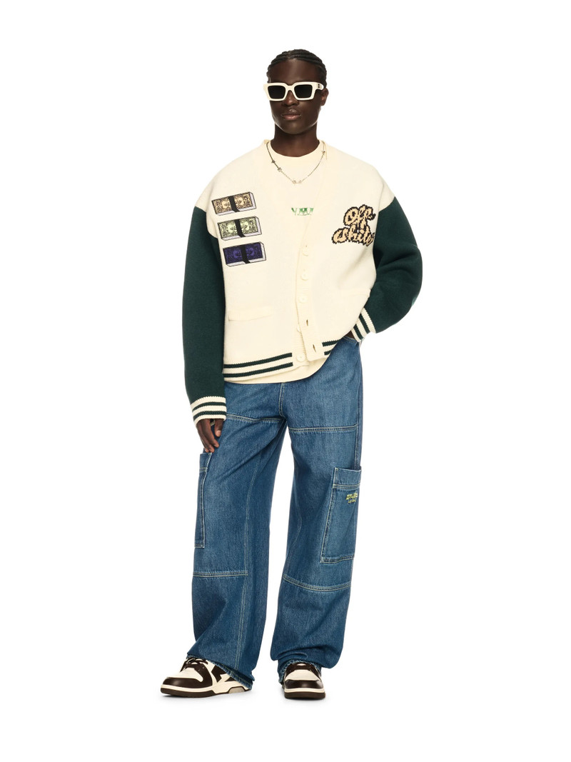 Off-White Crystal Cash Varsity Cardigan outlook
