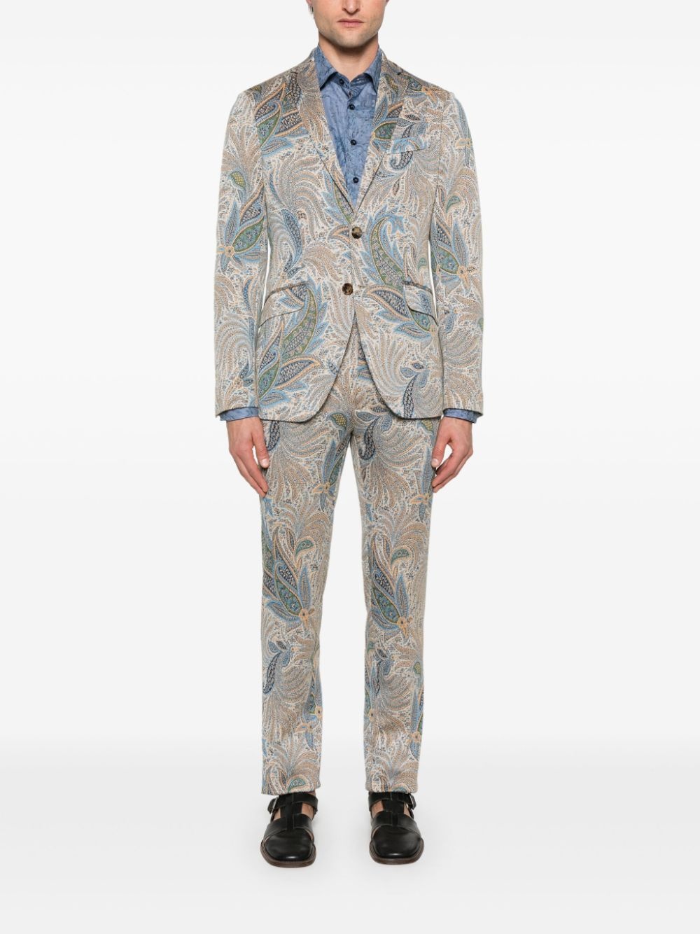 paisley-print blazer - 2