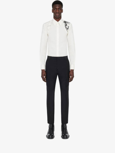 Alexander McQueen Men's Tailored Cigarette Trousers in Black outlook