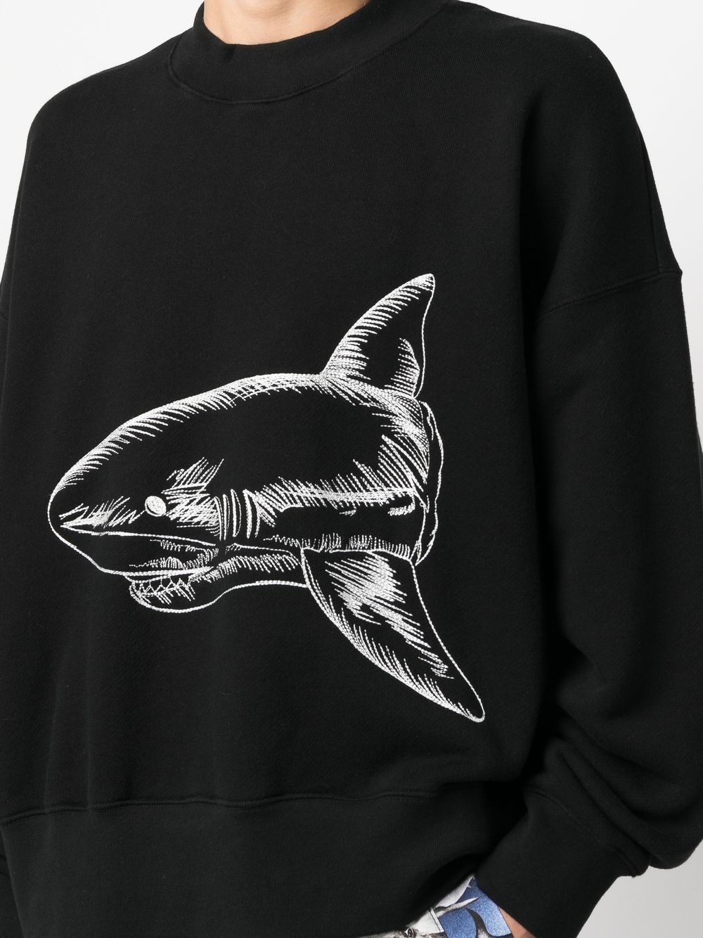 Split Shark crew-neck sweatshirt - 5