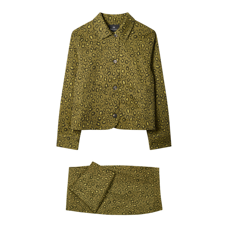 Women's Khaki 'Animal' Print Co-ord 1