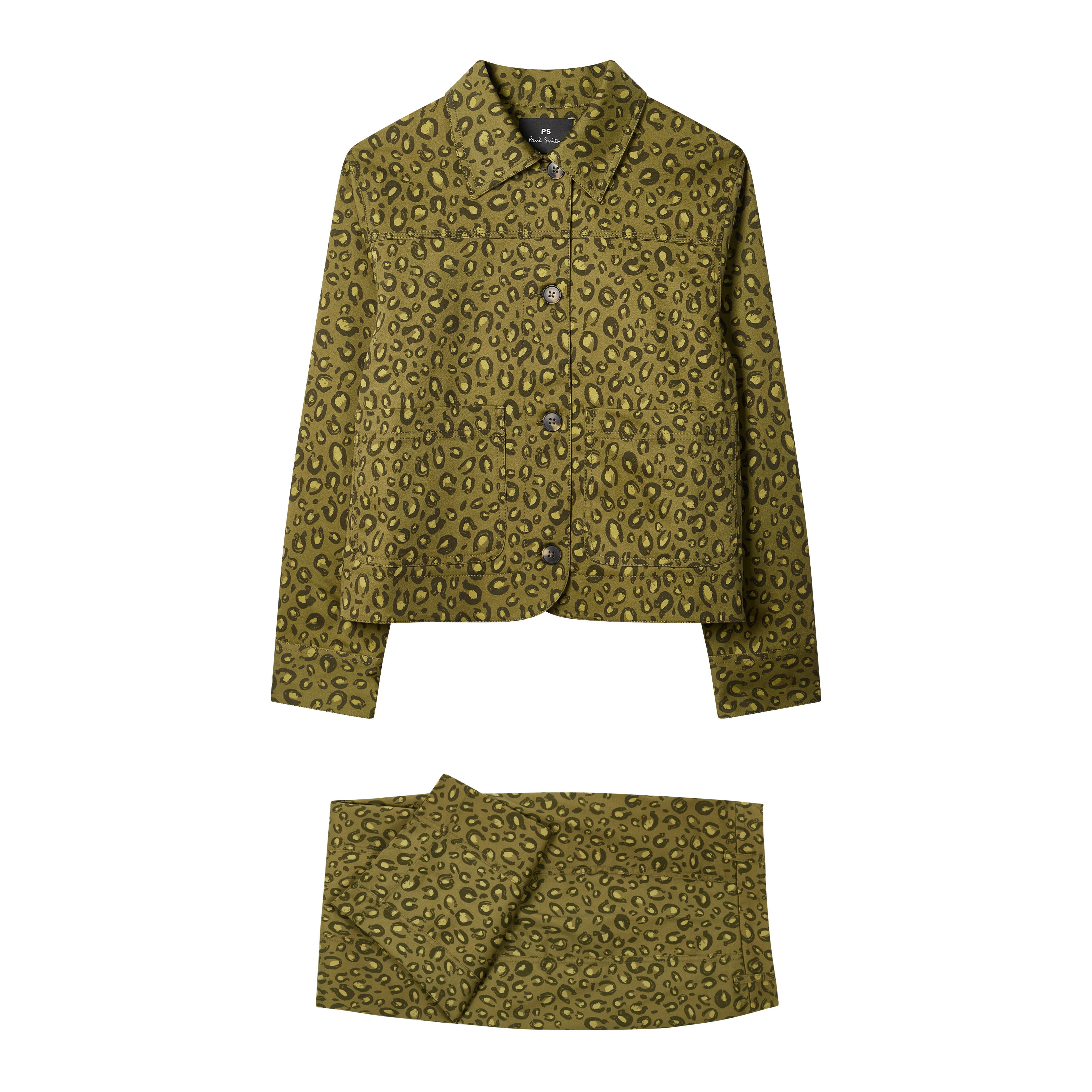 Women's Khaki 'Animal' Print Co-ord - 1