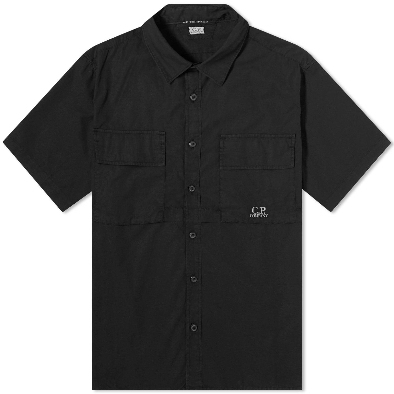 C.P. Company Cotton Ripstop Short Sleeve Shirt - 1