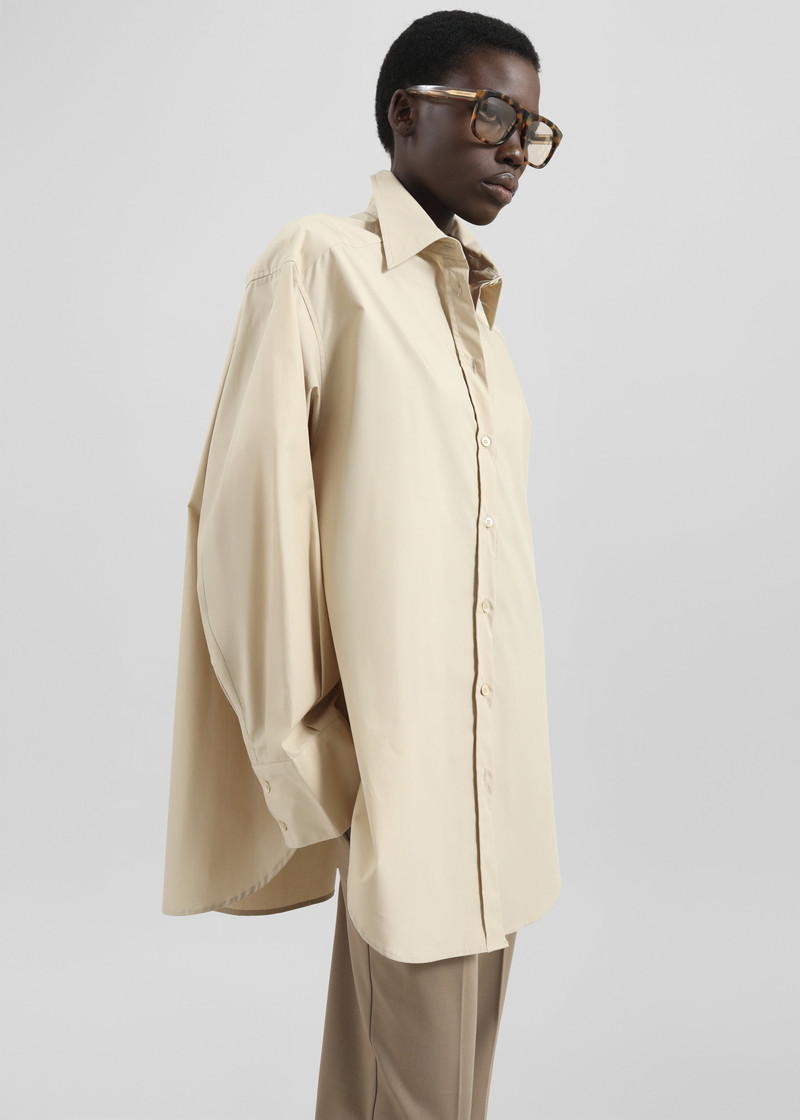 Kent Button Up Shirt - Beige 4