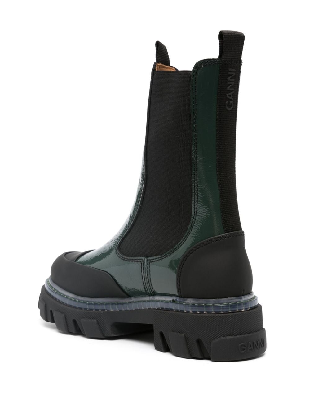 leather panelled ankle boots - 3