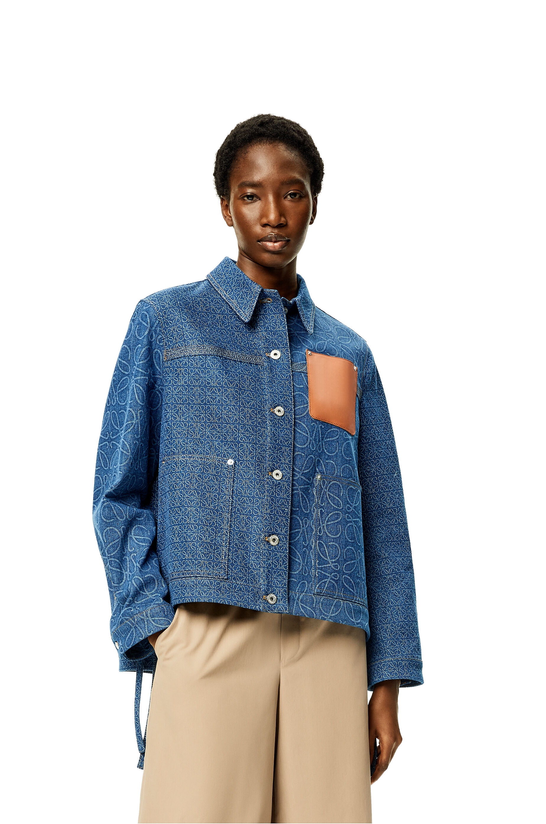 Anagram workwear jacket in denim - 3