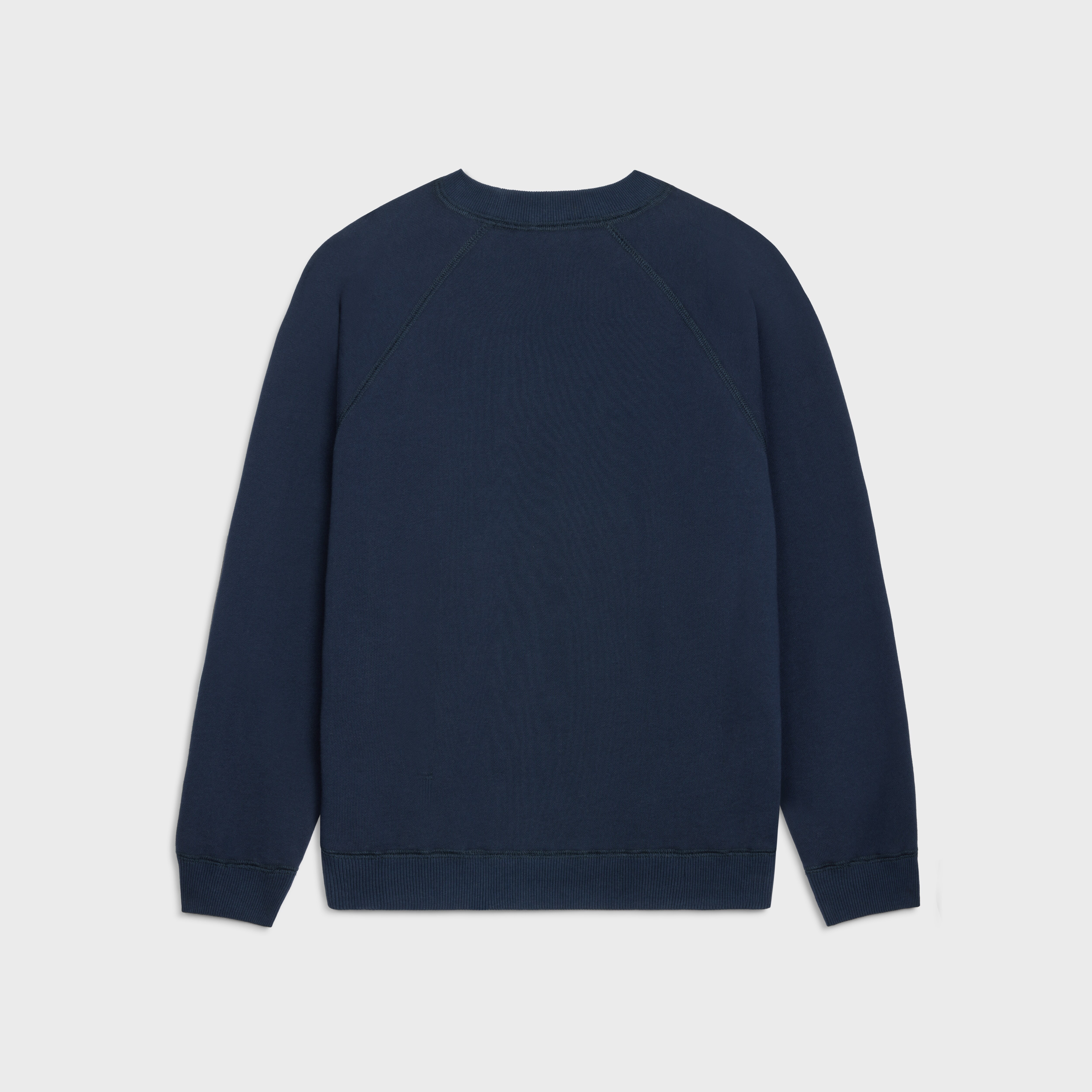celine loose sweatshirt in cotton fleece - 2