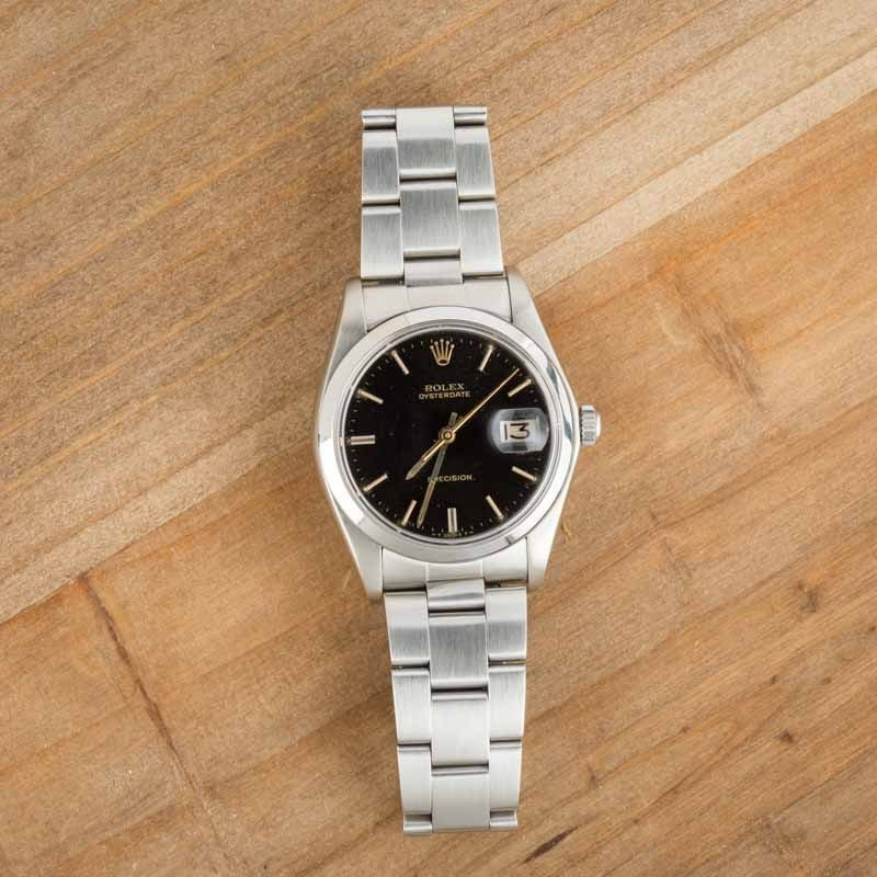 Used Rolex OysterDate 6694 Black Dial - 6