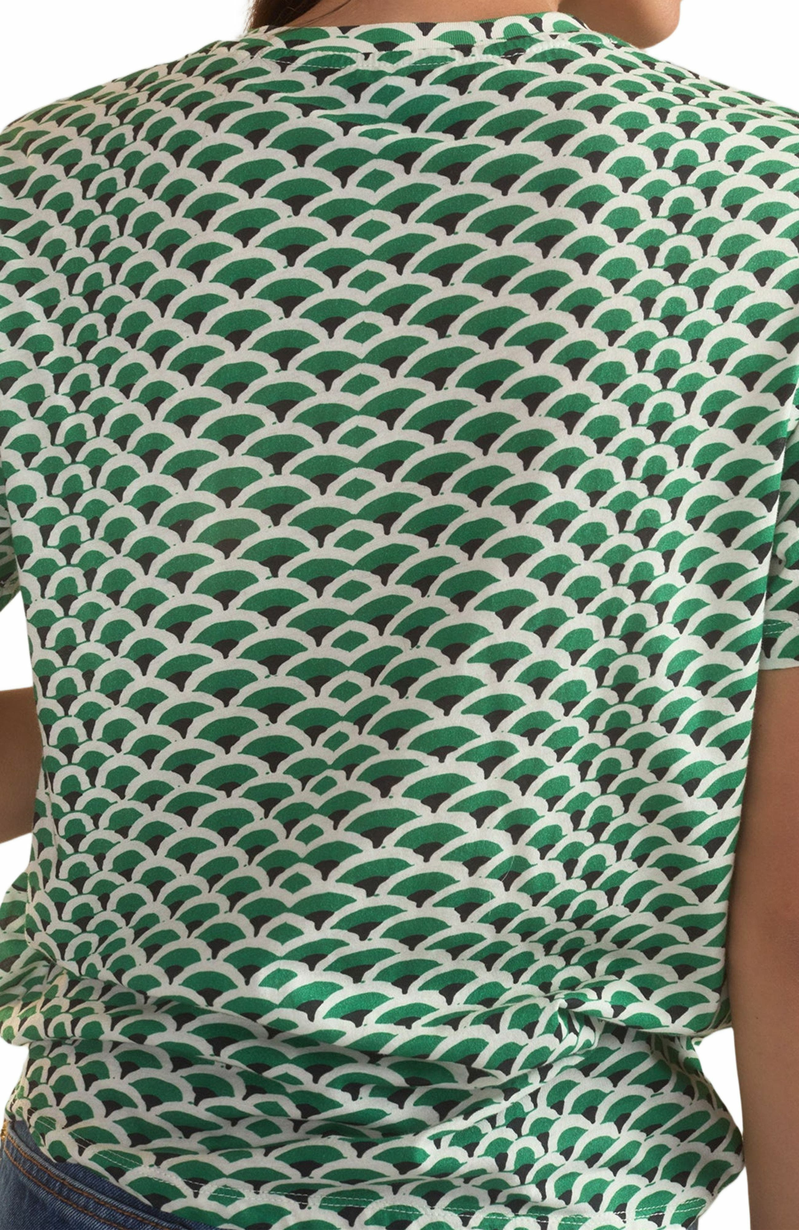 Cynthia Rowley Fanfare Tee in Green White at Nordstrom - 3