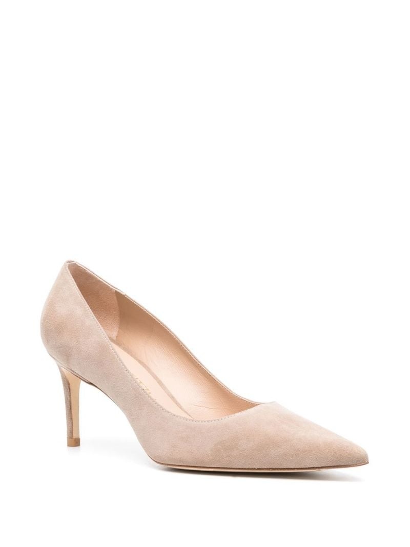 pointed-toe 75mm suede pumps - 2