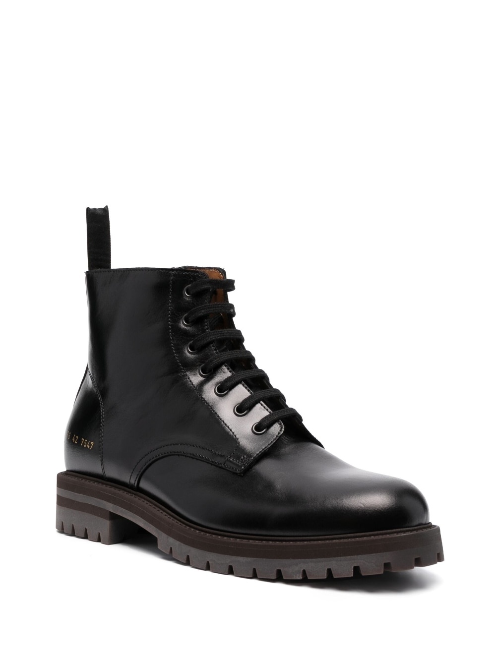 number-motif combat boots - 2