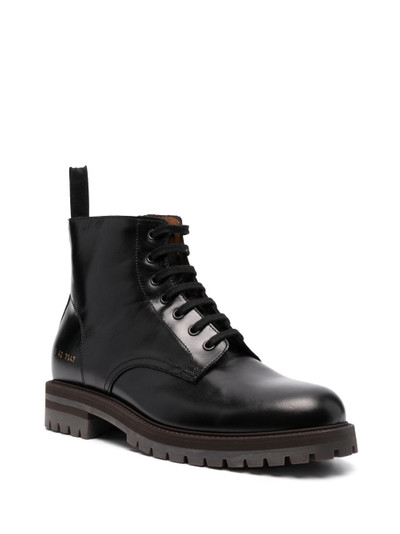 Common Projects number-motif combat boots outlook