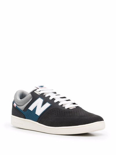 New Balance logo-patch suede low-top sneakers outlook