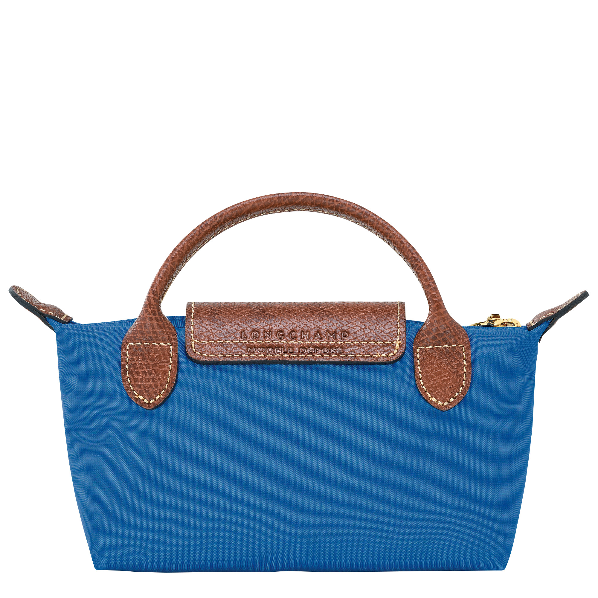 Longchamp Le Pliage Original Pouch with handle Cobalt - Recycled canvas