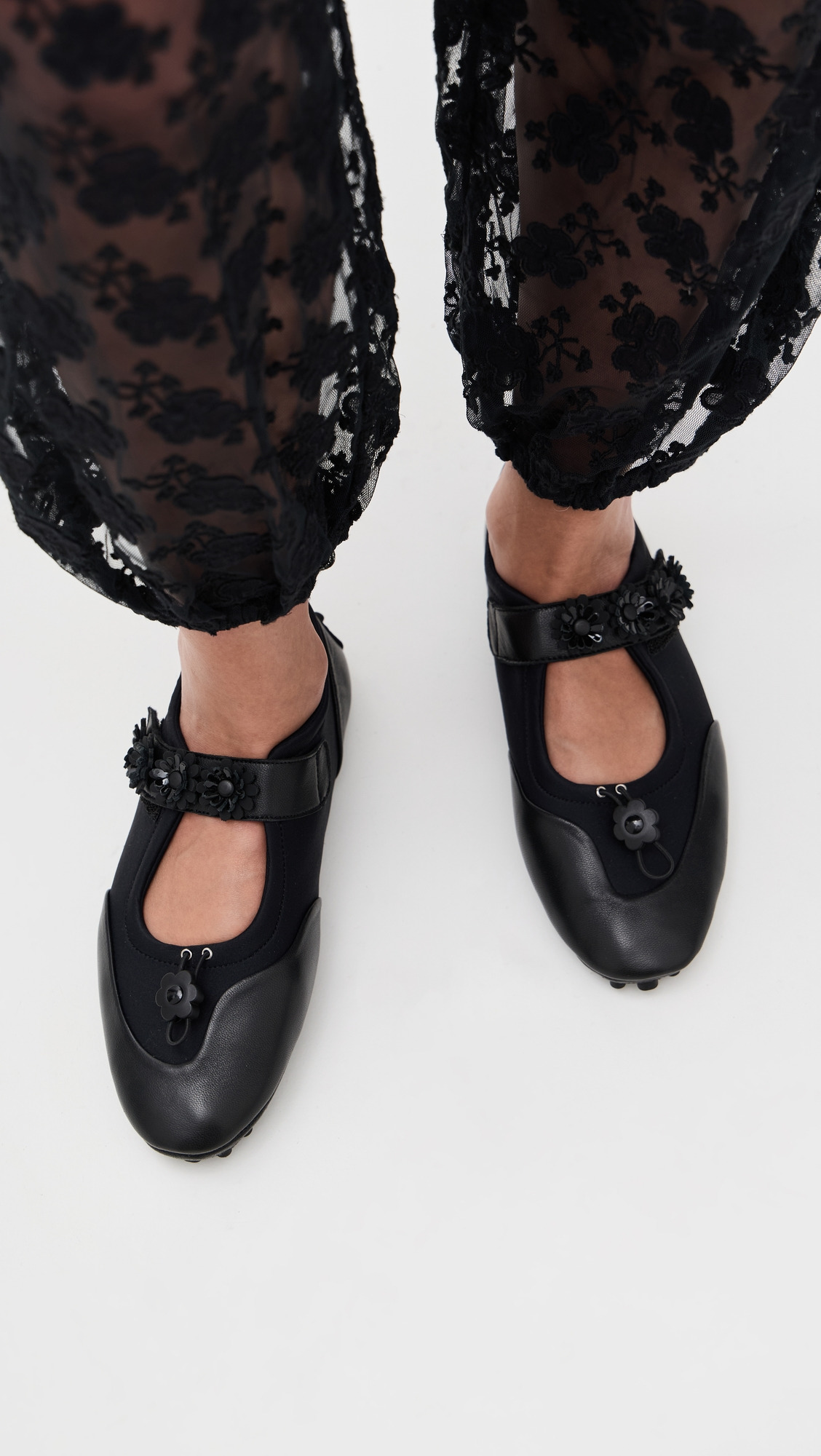 Neoprene Bess Mary Jane Flats - 2